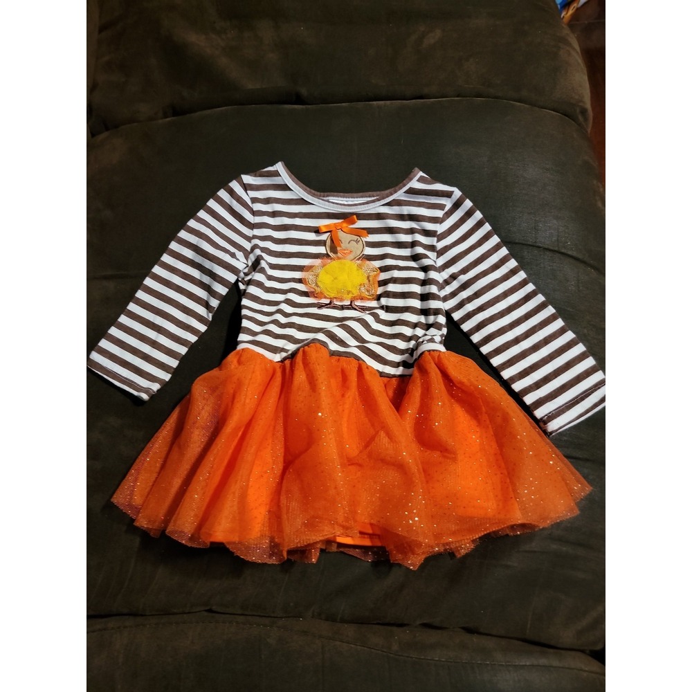 Blueberri boulevard turkey dress Thanksgiving size 24 months